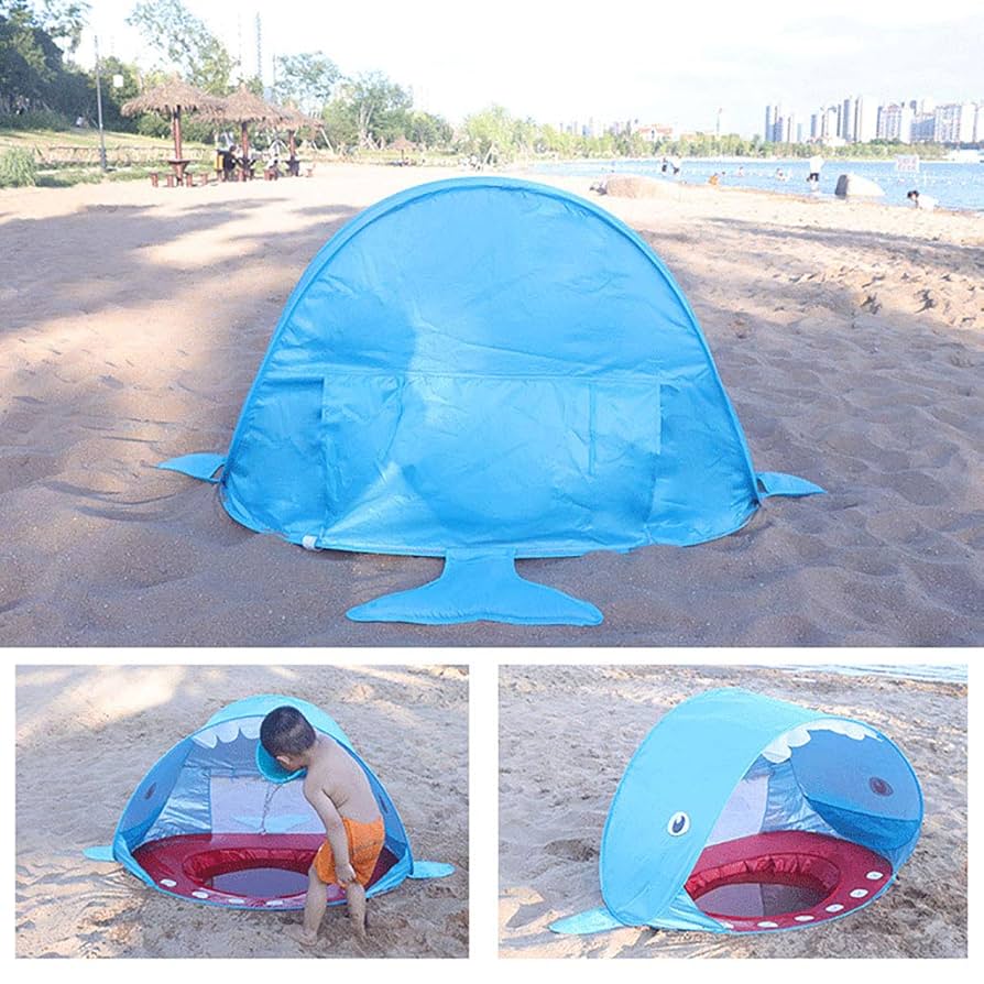 自動設営折りたたみテント、防水UVカット、キャンプ・ビーチに最適 71o2YzTchXL._UF1000,1000_QL80_.jpg